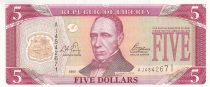 Liberia 5 Dollars - Edward J. Roye - 2003 - Serial AJ - P.26a