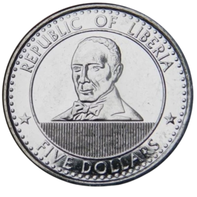 Liberia 5 Dollars - Edward J. Roye - 2022
