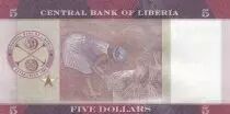 Liberia 5 Dollars - Edward J. Roye - Farmer - 2016 - Serial AA