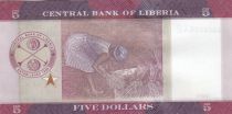 Liberia 5 Dollars, E. J. Roye - Paysanne - 2016