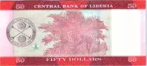 Liberia 50 Dollars, S. Kayon Doe - Palmier - 2016