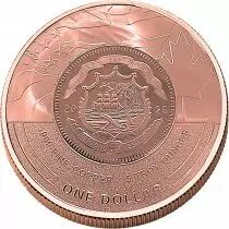 Liberia Liberty 1945-2025 - 1 Dollar 2025 5 oz Copper - 80 years of end of WWII