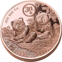 Liberia Panda géant - 1 Dollar 2025 Cuivre