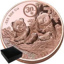 Liberia Panda géant - 1 Dollar 2025 Cuivre