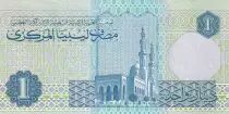 Libia 1 Dinar - Muammar Kadhafi - Mosque - ND (1988) - P.54