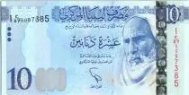 Libia 10 Dinars, Omar El Mukhtar - Caballeros - 2015 - (2016)