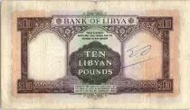 Libia 10 Pounds  Arms - 1963