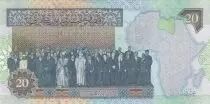 Libia 20 Dinars - Map of Northern Africa - Leaders - 2002