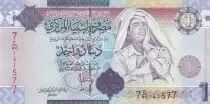 Libya 1 Dinar - Muammar Gaddafi - Mosque - 2009 - Serial J