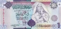 Libya 1 Dinar - Muammar Gaddafi - Mosque - ND (2009) - P.71