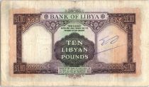 Libya 10 Pounds  Arms - 1963