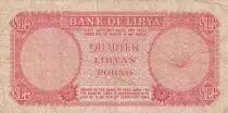 Libyen 1/4 pound - Arms - 1963 - P.23a