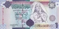 Libyen 1 Dinar - Muammar Gaddafi - Mosque - ND (2004) - P.68b