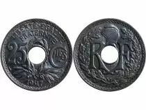 Lindauer - 25 Centimes - 1917 Underlined