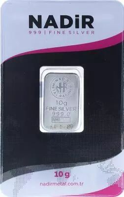 Lingot 10 Grammes  Argent - Nadir