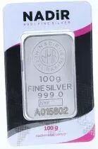 Lingot 100 Grammes  Argent - Nadir