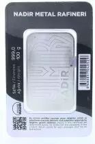 Lingot 100 Grammes  Argent - Nadir