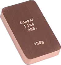 Lingot 100 grammes Cuivre 999 ?