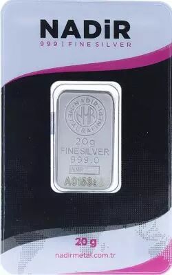 Lingot 20 Grammes  Argent - Nadir