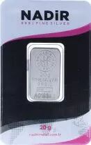 Lingot 20 Grammes  Argent - Nadir