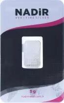 Lingot 5 Grammes  Argent - Nadir