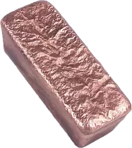 Lingot brut 500 grammes Cuivre 999 ?