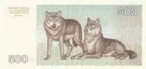 Litauen 500 Talonu - Wolfs - 1993 - Serial JH