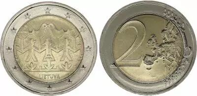 Lithuania 2 Euro Lithuanian festival of dance and songs - 2018 Bimetal