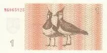 Lituania 1 Talonu - Birds - 1992 - Serial MG