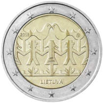 Lituania 2 Euros Comm&eacute;mo. Lithuania 2018 - Lithuanian Songs and Dances