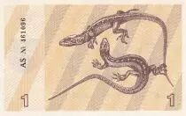 Lituanie 1 Talonas - Lézard - 1991 - P.32b
