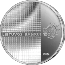 Lituanie 100 ans de la Banque de Lituanie - 1 5 Euros 2022 Lituanie