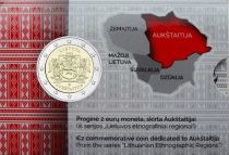 Lituanie 2 Euros Commémo. BU Coincard Lituanie 2020 - Région ethnographique de Auk?taitija - Haute Lituanie