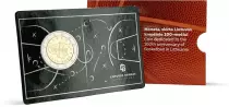 Lituanie 2 Euros Comm&eacute;mo. BU Coincard Lituanie 2022 - 100 ans du Basket-Ball en Lituanie