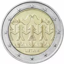 Lituanie 2 Euros Commémo. Lituanie 2018 - Chants et Danses Lituaniennes