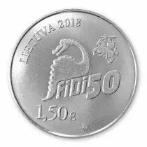 Lituanie 50&egrave;me Journ&eacute;e des Physiciens de l\'Universit&eacute; de Vilnius - 1 5 Euros 2018 Lituanie