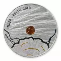 Lituanie Ambre  l\'or de la Baltique - M&eacute;daille d\'argent Lituanie