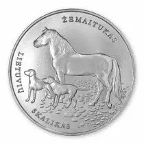 Lituanie Braque lituanien et Zemaitukas (poney de Lituanie) - 1 5 Euros 2017 Lituanie