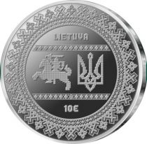 Lituanie Combat de l\'Ukraine pour la Liberté - 10 Euro BE 2022 Lituanie