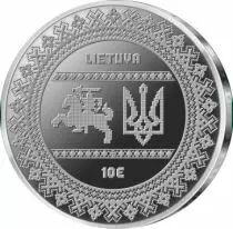 Lituanie Combat de l\'Ukraine pour la Libert&eacute; - 10 Euro BE 2022 Lituanie