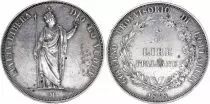 Lombardie-V&eacute;nitie 5 Lire, Laurel Wreath - Italia - 1848 - Silver