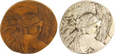 Lot de 2 mdailles de 1976 - 25 ans du FAO - Argent et Bronze - avec certificat
