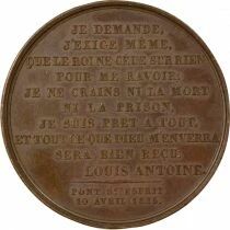 Louis Antoine Duke of Angoul&ecirc;me - Copper Medal - 1815