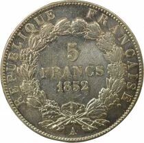 Louis Napoleon Bonaparte - 5 Silver Francs - 1852 A Paris
