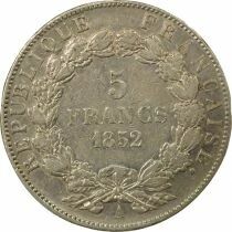 Louis Napoleon Bonaparte - 5 Silver Francs - 1852 A Paris