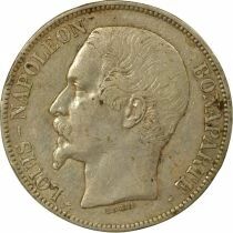 Louis Napoleon Bonaparte - 5 Silver Francs - 1852 A Paris