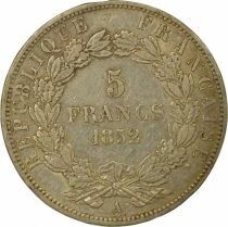 Louis Napoleon Bonaparte - 5 Silver Francs - 1852 A Paris