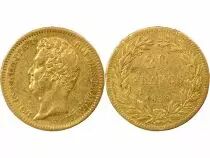 Louis-Philip - 20 Gold Francs, Tiolier, Raised Edge - 1830 A Paris
