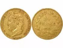 Louis Philip I - 20 Gold Francs, Domard, Laureate head - 1848 A Paris