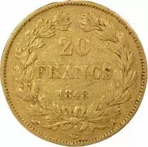 Louis Philip I - 20 Gold Francs, Domard, Laureate head - 1848 A Paris